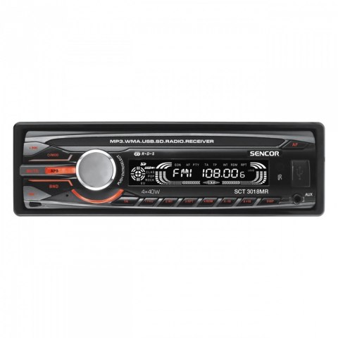 Radio samochodowe z pilotem SCT 3018MR Moc4x40W,USB/SD/MMC