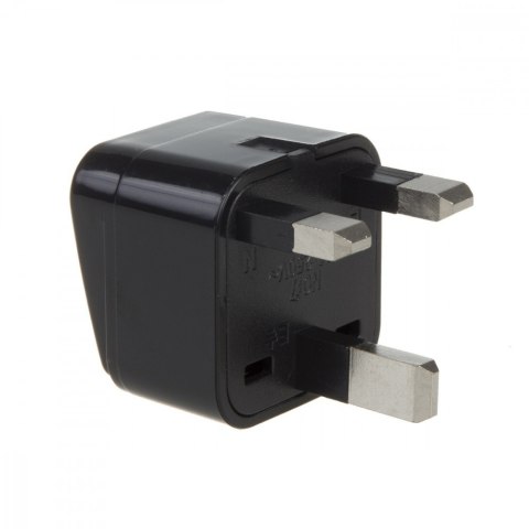 Adapter gniazdo EU na wtyk UK MCE154 Czarny