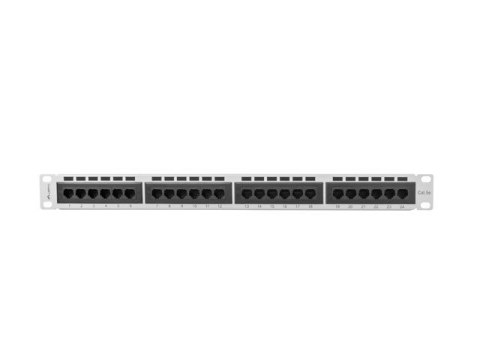 Patch Panel 24 Port 1U Kat.5E szary