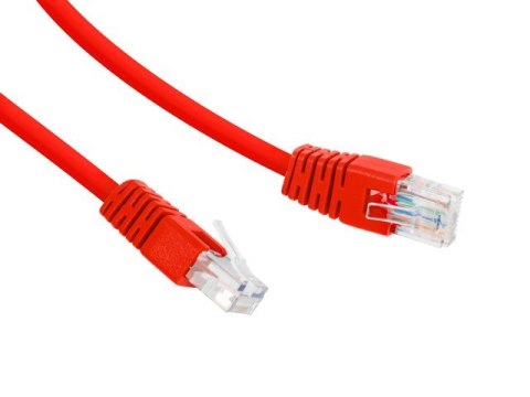 Patch cord Kat.6 UTP 0.25m czerwony