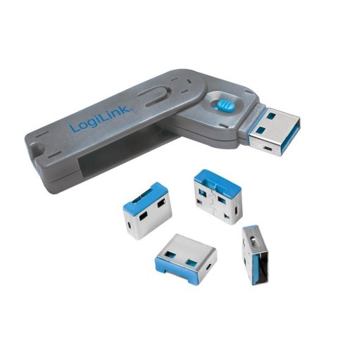 Blokada portów USB 4szt. z kluczem