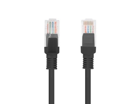 Patchcord kat.5e 1.0M UTP czarny