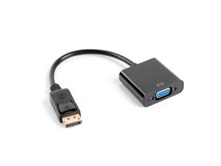 Adapter DisplayPort (M) -> VGA 15 pin (F) czarny na kablu