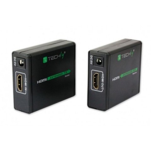 Extender HDMI po skrętce Cat.6/6a/7, do 60m, FullHD 3D, czarny