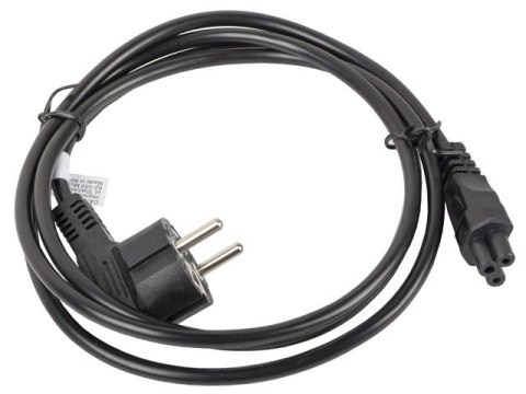 Kabel zasilający Laptop (MIKI) IEC 7/7 - IEC 320 C5 1.8M VDE czarny