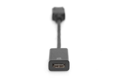 Kabel adapter DisplayPort z zatrzaskiem 1080p 60Hz FHD Typ DP/HDMI A M/Ż 0,2m Czarny