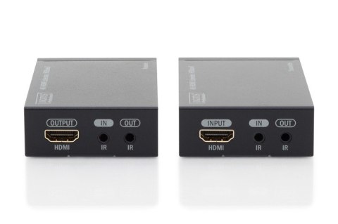 Przedłużacz/Extender HDMI HDBaseT do 70m po Cat.5e, 4K 30Hz UHD, HDCP 2.2, IR, z audio (zestaw)