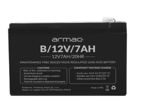 Akumulator 12v agm 12v 7ah uniwersalny B/12V/7AH