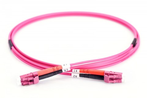 Patch cord światłowodowy FO LC-LC MM 50/125 OM4 duplex LSOH 3m