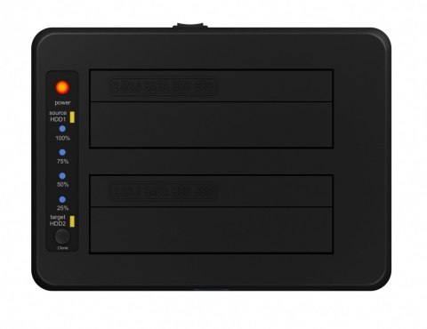 Stacja dokująca/klonująca IB-1232CL-U3 2x2,5" lub 3,5" SATA HDD, UASP & SATA III ( 6GBits/s )