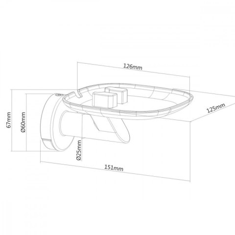Uchwyt ścienny na głośnik smart Sonos MC-840