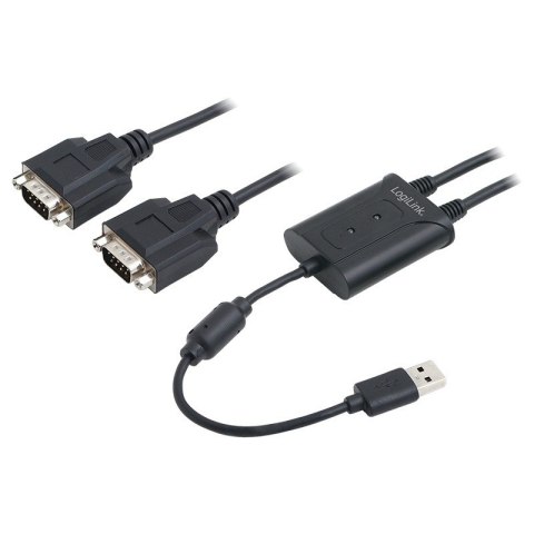 Adapter USB 2.0 do 2x port szeregowy