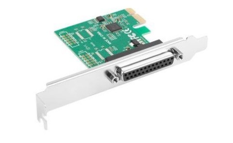 Karta PCI EXPRESS LPT (DB25) X1 LANBERG + ŚLEDŹ LOW PROFILE