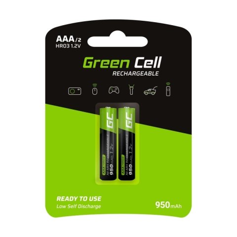 Akumulatorki Paluszki 2x AAA HR03 950mAh