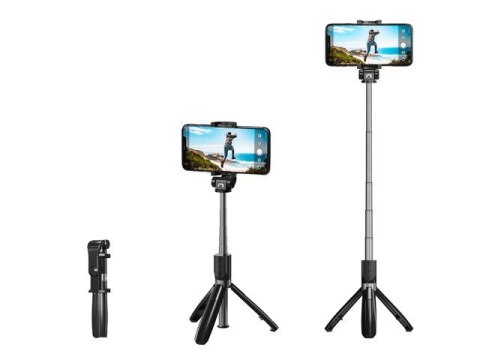 Selfie stick tripod bezprzewodowy Alvito BT 4.0 Czarny