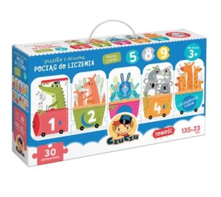 Puzzle z dziurka Pociąg do liczenia