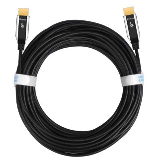 Kabel HDMI v2.0 hybrydowy optyczny światłowodowy 20m