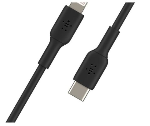 Kabel PVC USB-C to Lightning 1m Black