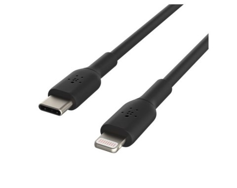 Kabel PVC USB-C to Lightning 1m Black