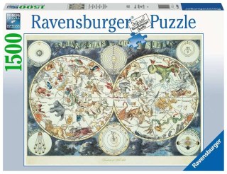 Puzzle 1500 elementów Mapa z fantastycznymi zwierzętami