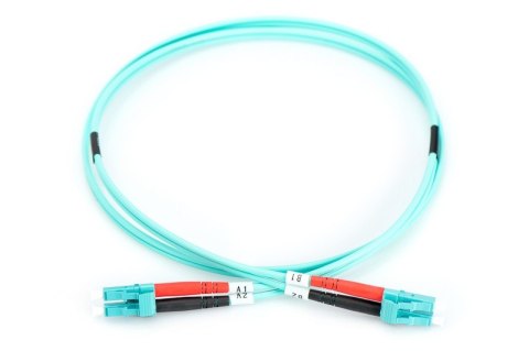 Patch cord światłowodowy FO LC-LC MM 50/125 OM3 duplex LSOH 3m