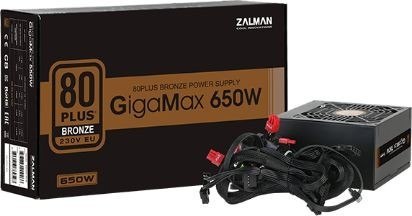 Zasilacz GigaMax 650W 80+ BRONZE EU ZM650-GVII