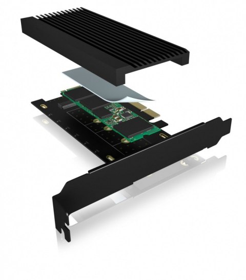 Karta PCI na M.2 SSD NVMe IB-PCI208-HS z radiatorem