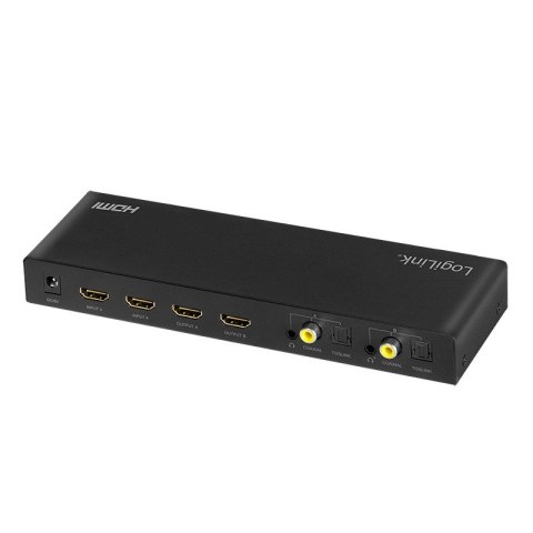 Switch 4x2 HDMI, 4K 60Hz, z pilotem