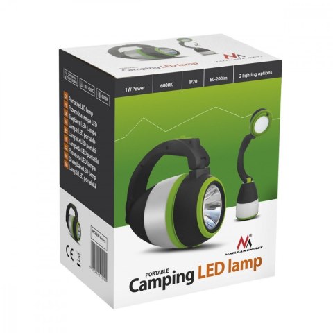 Lampa LED 3w1 latarka kempingowa biurkowa funkcja powerbanku MCE298