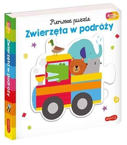 Książeczka Akademia Mądrego Dziecka. Pierwsze Puzzle. Zwierzęta w podróży