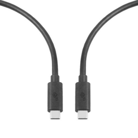 Kabel USB C-USB C 1m 100W 5Gbps USB 3.1 czarny