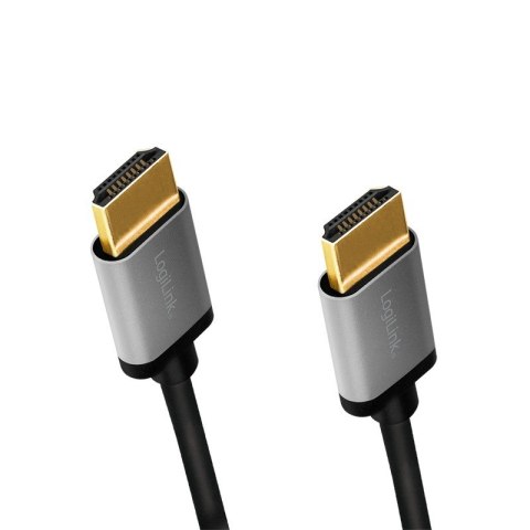 Kabel HDMI 4K/60Hz, aluminium 3m Czarny