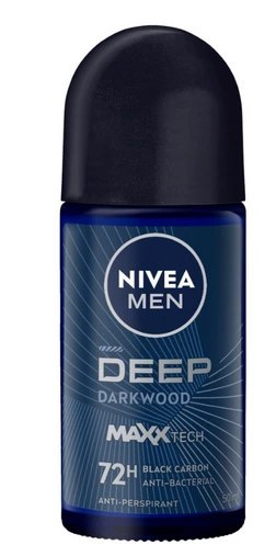 Nivea Men Deep Dark Wood Antyperspirant Roll-On 50 ml