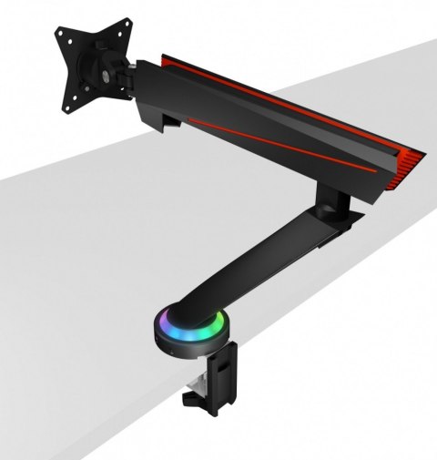 Uchwyt na monitor IB-MSG303BL-T do 32 cali z USB HUB iRGB i podświetleniem