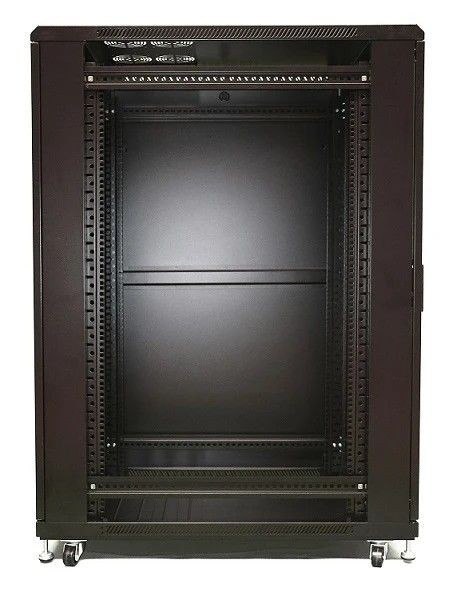 Szafa rack 27U 800x800mm czarna stojąca