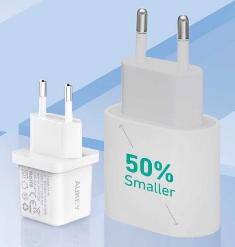 PA-F5 OEM White Mini ładowarka sieciowa 1xUSB-C 20W PD Power Delivery