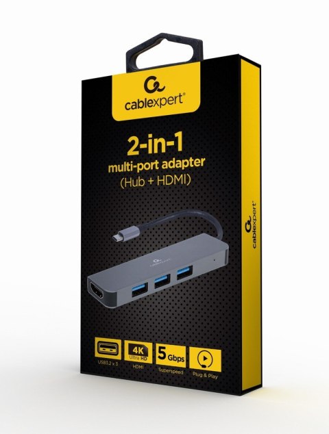 Adapter USB-C HDMI Hub 3xUSB 3.0