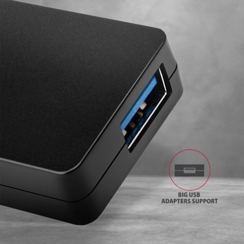 HUE-G1C Hub 4-portowy USB 3.2 Gen 1 SLIM kabel Type-C 14cm