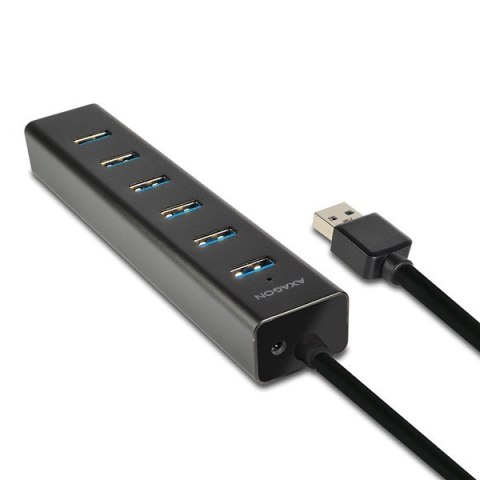 HUE-SA7BP Hub 7-portowy USB 3.2 GEN 1 aluminum charging hub, AC adapter