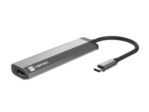 Stacja dokująca Multi Port Fowler Slim USB-C PD, 2x USB 3.0, HDMI 4K