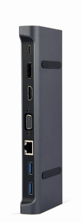 Adapter USB-C 9w1, HDMI, USB-C PD, VGA, DP, USBx3, Audio, LAN