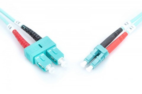 Patchcord światłowodowy FO LC-SC MM 50/125 OM3 duplex LSOH 5m