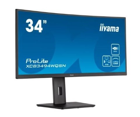 Monitor 34 cale XCB3494WQSN-B5 VA,UWQHD,1500R,USB-cDock,KVM,HAS(150mm)