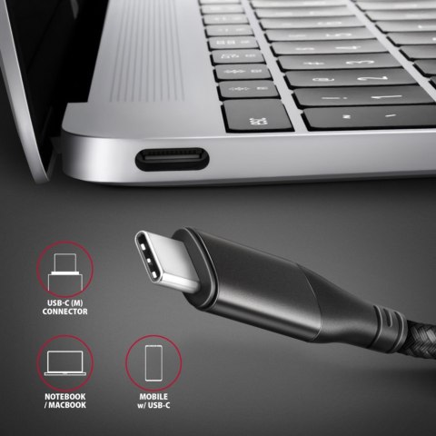 RVC-HI2MC Adapter USB-C -> HDMI 2.0 4K/60Hz Aluminum, 1.8m kabel