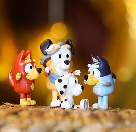 Bluey Figurki 4pak Szkolna paczka