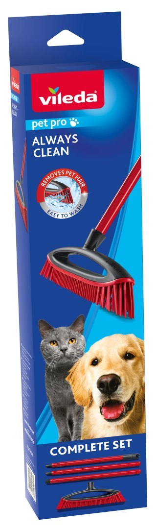 Vileda Pet Pro Szczotka do zamiatania sierści i włosów Always Clean