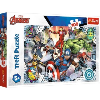 Puzzle 100 elementów Sławni Avengers