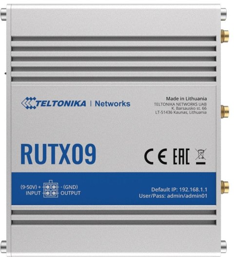 Router LTE RUTX09 (Cat 6), 4xGbE, GNSS, Ethernet