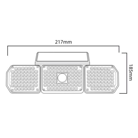 Solarna lampa LED z czujnikiem MCE615