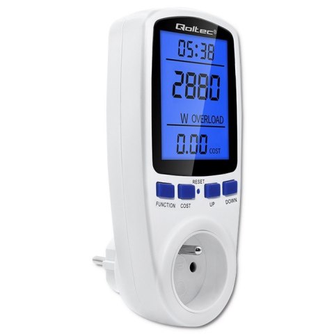 Watomierz licznik zużycia energii PM0626 | 3680W | 16A | LCD